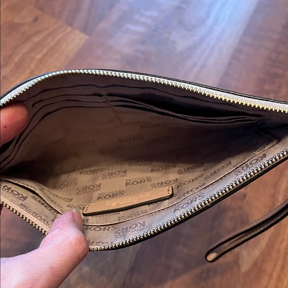 Like new Michael Kors Blush Wristlet Clutch with Stud Accents - Picture 10 of 16